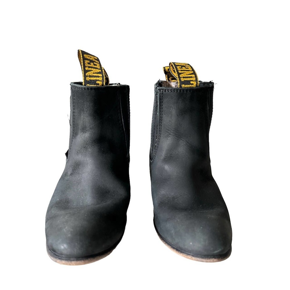 Linea De Oro Kids Youth Size 13 Black Leather Chelsea Boot